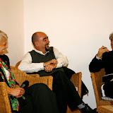 Da sinistra a destra: Maria Cristina Koch, Marco Mathieu, Angelo Perrino in un momento della serata.